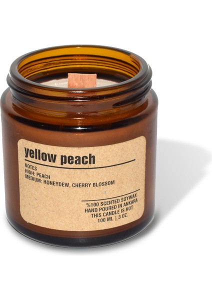 : Kokulu Soya Mum : 200 gr : Yellow Peach