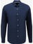 Slim Fit Gömlek Yaka Koyu Mavi Erkek Gömlek A276CARLOXFI 1