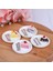 Adet 1/12 1/6 Dollhouse Minyatür Kek Tabağı Bıçak Çatal Bebek Evi Aksesuarları (Yurt Dışından) 1