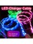 Akan LED Işık USB Şarj Veri Kablosu Kablosu Senkronizasyon Şarj Cihazı, Mikro USB / Tip-C (Yurt Dışından) 1
