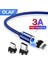 Olaf Manyetik USB C Kablosu 3A Hızlı Şarj Mikro USB Kablosu iPhone 11 12 Huawei Xiaomi Samsung S20 Veri Şarj Kablosu Kablosu (Yurt Dışından) 1