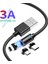 Olaf Manyetik USB C Kablosu 3A Hızlı Şarj Mikro USB Kablosu iPhone 11 12 Huawei Xiaomi Samsung S20 Veri Şarj Kablosu Kablosu (Yurt Dışından) 3