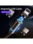 Olaf Manyetik USB C Kablosu 3A Hızlı Şarj Mikro USB Kablosu iPhone 11 12 Huawei Xiaomi Samsung S20 Veri Şarj Kablosu Kablosu (Yurt Dışından) 4