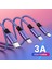 1.3m 4ın1 USB Kablosu iPhone 14 Pro Max Şarj Cihazı 3ın1 Mikro/tip C/8pin Kablo 3A Hızlı Şarj Kablosu Huawei Samsung Xiaomi Için (Yurt Dışından) 1