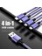 1.3m 4ın1 USB Kablosu iPhone 14 Pro Max Şarj Cihazı 3ın1 Mikro/tip C/8pin Kablo 3A Hızlı Şarj Kablosu Huawei Samsung Xiaomi Için (Yurt Dışından) 2