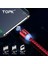 Topk AM17 LED Manyetik USB Kablosu, 1 M 2 M Mıknatıs USB Tip C Kablo Mikro USB Kablosu USB Kablosu iPhone x 8 7 6 Artı (Yurt Dışından) 2