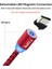 Topk AM17 LED Manyetik USB Kablosu, 1 M 2 M Mıknatıs USB Tip C Kablo Mikro USB Kablosu USB Kablosu iPhone x 8 7 6 Artı (Yurt Dışından) 3