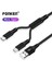 In 1 Mikro USB C Tipi Kablo Taşınabilir Çift Şarj Telefon Için USB Kablosu Android Mobil Güç Bankası Hızlı Şarj USB C Kablosu (Yurt Dışından) 1