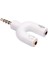 2'si 1 Arada 3,5 mm Erkek - Dişi Jack Mikrofon Ses Ayırıcı Dönüştürücü Adaptör (Yurt Dışından) 2