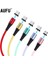 Aufu Sıvı Silikon Manyetik Şarj Kablosu Mikro USB C Tipi Samsung Xiaomi Huawei Manyetik Kablo iPhone 11 12 (Yurt Dışından) 1