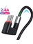 180 Derece Mikro USB C Tipi Kablo Hızlı Şarj Kablosu Samsung Galaxy S8 S9 Artı Huawei Cep Telefonu USB C Şarj Aleti Kablosu (Yurt Dışından) 1