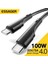 Essager PD100W 60W USB C USB C Tipi Kablo Qc 4.0 Hızlı Şarj Kablosu Xiaomi Poco Dizüstü Huawei Oneplus Telefon Şarj Kablosu (Yurt Dışından) 1