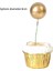 Adet/paket Altın Gümüş Toplar Doğum Günü Pastası Topper Cupcake Toppers Parti Malzemeleri (Yurt Dışından) 5