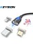 Keysıon 3A Manyetik Kablo Mikro USB Tip C Samsung S10 Xiaomi Redmi USB C Şarj Aleti Kablolu Telefon Hızlı Şarj Kablosu iPhone Için (Yurt Dışından) 1