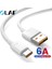 6A USB C Tipi Kablo 66W Telefon Kablosu Hızlı Şarj USB C Kablosu Samsung Huawei Xiaomi Için 0.3/1/1.5/2m Kablo Redmi Vivo Oppo Için (Yurt Dışından) 1
