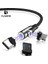 Floveme Manyetik Kablo Mikro USB Kablosu Hızlı Şarj Mıknatıs Şarj Cihazı USB Tip C Cep Telefonu Kablosu iphone x 12 Samsung Xiaomi (Yurt Dışından) 1