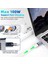 Parça USB C Erkek - Dişi Tip C Manyetik Adaptör 100 W Pd Hızlı Şarj Mıknatısı USB C Veri Adaptörü, Düz (Yurt Dışından) 5