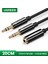 Ugreen 3.5mm Kadın 2 Erkek Splitter Kulaklık Mikrofon Ses Y Splitter Kablosu Kulaklık Pc Adaptörü Için Bilgisayar (Yurt Dışından) 3