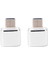 2x USB C - USB Adaptörü 2 Paket Tip C - USB 3.0 Adaptörü Galaxy S9/s8 Cihazları Için Otg'yi Destekleyen USB Adaptörü (Gümüş) (Yurt Dışından) 1