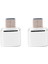 2x USB C - USB Adaptörü 2 Paket Tip C - USB 3.0 Adaptörü Galaxy S9/s8 Cihazları Için Otg'yi Destekleyen USB Adaptörü (Gümüş) (Yurt Dışından) 2