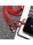 Olaf USB Şarj Kablosu 3 In 1 Tip C Kablo Mikro USB Kablosu Hızlı Şarj Çok Bağlantı Noktalı Cep Telefonu Kablosu iPhone 12 Samsung S20 (Yurt Dışından) 3