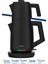 Akasya Siyah Xl 2200 Watt Patentli Damlatmayan Tasarımı Paslanmaz Çelik Çay Makinesi ve Su Isıtıcısı 5