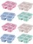 Atıştırmalık Kapları Yeniden Kullanılabilir 4 Bölünmüş Bölmeli Bento Snack Box Atıştırmalıklar, Meyveler, Kuruyemişler, Şekerler Içeren Yemek Hazırlama Kapları (Yurt Dışından) 1