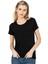 Özkan 26976 Kadın Viskon Kısa Kollu Yuvarlak Yaka T-Shirt 1