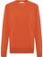 Mateo V Neck Pullover Yumuşak Tuşeli Mevsimlik Erkek Triko Kazak - Turuncu 1