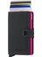 Miniwallet Matte Black Fuchsia - Mat Siyah/fuşya Orjinal Avrupa Derisi Cüzdan 1