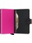 Miniwallet Matte Black Fuchsia - Mat Siyah/fuşya Orjinal Avrupa Derisi Cüzdan 2