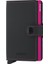 Miniwallet Matte Black Fuchsia - Mat Siyah/fuşya Orjinal Avrupa Derisi Cüzdan 3