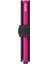 Miniwallet Matte Black Fuchsia - Mat Siyah/fuşya Orjinal Avrupa Derisi Cüzdan 5