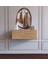 Subahome Duvara Monte Ahşap Görünümlü Mdf Fonksiyonel Modern Minimalist 2 Kapaklı Dresuar - 80 x 30 x 30 2