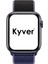 Apple Watch Seri 10 42mm, Seri 9/8/7/6/SE/5/4/3 Spor Loop Dokuma Kordon 41mm 40mm 38mm Uyumlu Gece Mavisi 4