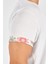 Kol Ucu Baskılı Uzun Erkek T-Shirt - Beyaz 3