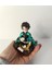 Anime Demon Slayer Kimetsu No Yaiba Tanjiro 10 cm Oturan Karakter Figür Oyuncak Biblo 4