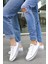 Unısex Beyaz Beyaz Garantili Ortopedik Keten Günlük Kullanım Sneaker Ayakkabı X-STAR-7284 1