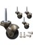 Mobilya Tekerleri Için 1.5 Inç Bilyalı Tekerlekler Tekerlekler 8 x 38MM Montaj Kök Kol Soket Ekleme Değiştirme ile 8'li Set (Yurt Dışından) 4