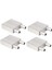 4x Birincil Alüminyum Alaşımlı Su Soğutma Bloğu 40X40MM Sıvı Su Soğutucu Isı Emici Sistemi Gümüş Kullanımı (Yurt Dışından) 1