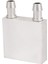 4x Birincil Alüminyum Alaşımlı Su Soğutma Bloğu 40X40MM Sıvı Su Soğutucu Isı Emici Sistemi Gümüş Kullanımı (Yurt Dışından) 3