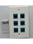 10X 6 Ethernet Duvar Plakası 6 Port,ethernet Duvar Plakası Dişi-Dişi Çıkarılabilir Cat7/6/6e/5/5e ile Uyumlu (Yurt Dışından) 2