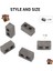 240 Paket Kül Blokları 1/12 Ölçekli Mini Tuğlalar Beton Minyatür Tuğlalar Minik Peyzaj Aksesuarları (Yurt Dışından) 2
