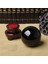 2x 80MM Doğal Siyah Küre Kristal Top Şifa Taşı Tabanı ile (Yurt Dışından) 3