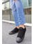 Unısex Siyah Siyah Garantili Ortopedik Keten Günlük Kullanım Sneaker Ayakkabı X-STAR-7284 4