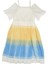 Kız Çocuk Blok Renkli Elbise 2