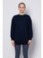 Barrels and Oil Bisiklet Yaka Basic Sweatshirt - Lacivert 1