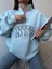 Nyc Nakışlı Fermuarlı Sweatshirt 3