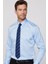 Slim Fit Non Iron Mavi Erkek Gömlek 1