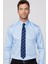 Slim Fit Non Iron Mavi Erkek Gömlek 3